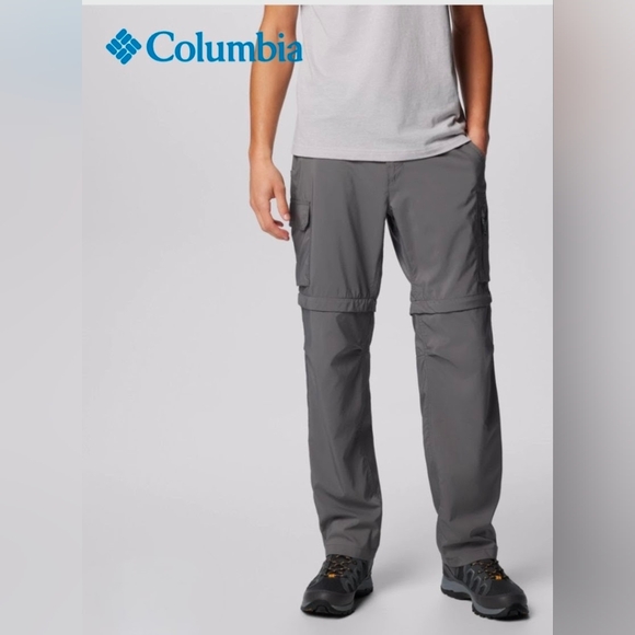 Columbia Men's Gray Silver Ridge Utility Convertible Pants - Picture 1 of 5